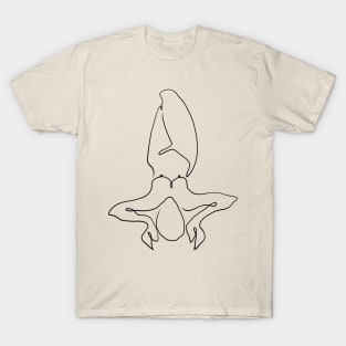 Cancer Celestial Line Art T-Shirt